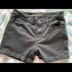 Black denim shorts universal thread 8 29R hi waist